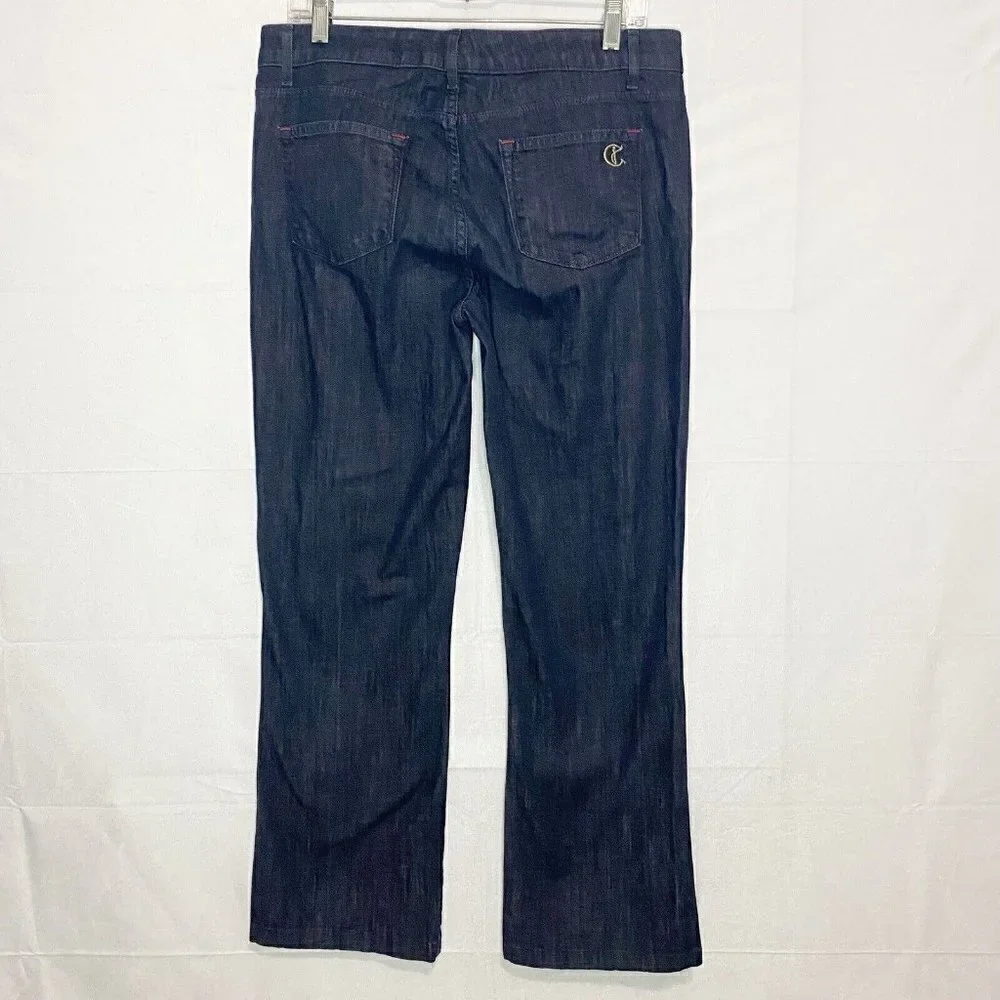 CJ by Cookie Johnson Grace Bootcut Jeans sz 30 (32x29) Dark Denim Blue Stretch